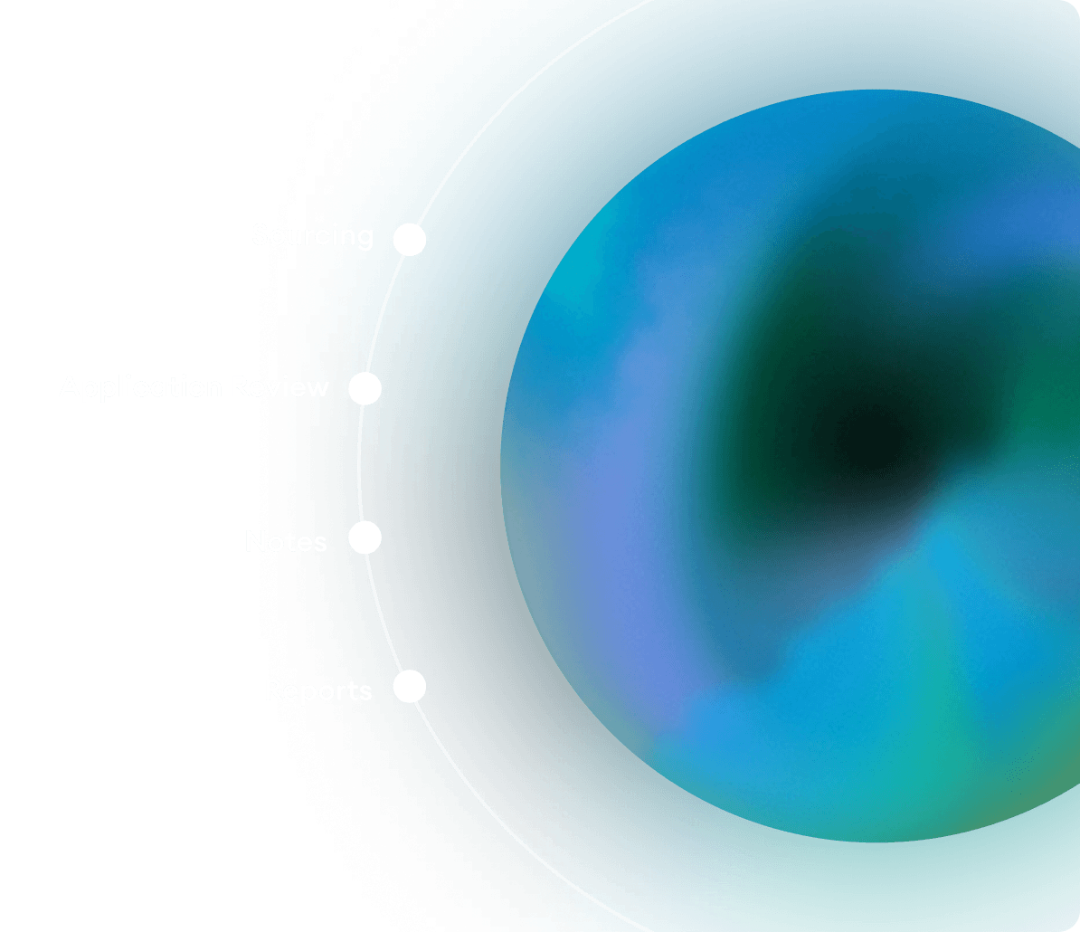 AI agents for Sourcing, Application Review, Notes, and Reports